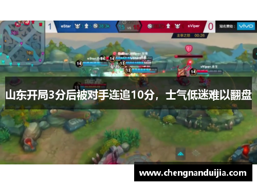 山东开局3分后被对手连追10分,士气低迷难以翻盘